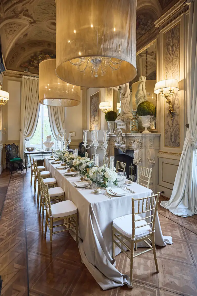 small wedding reception in italy