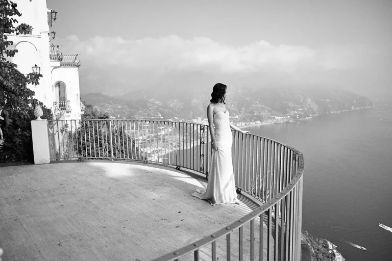 stunning views from the private terrace at La Rondinaia in Ravello