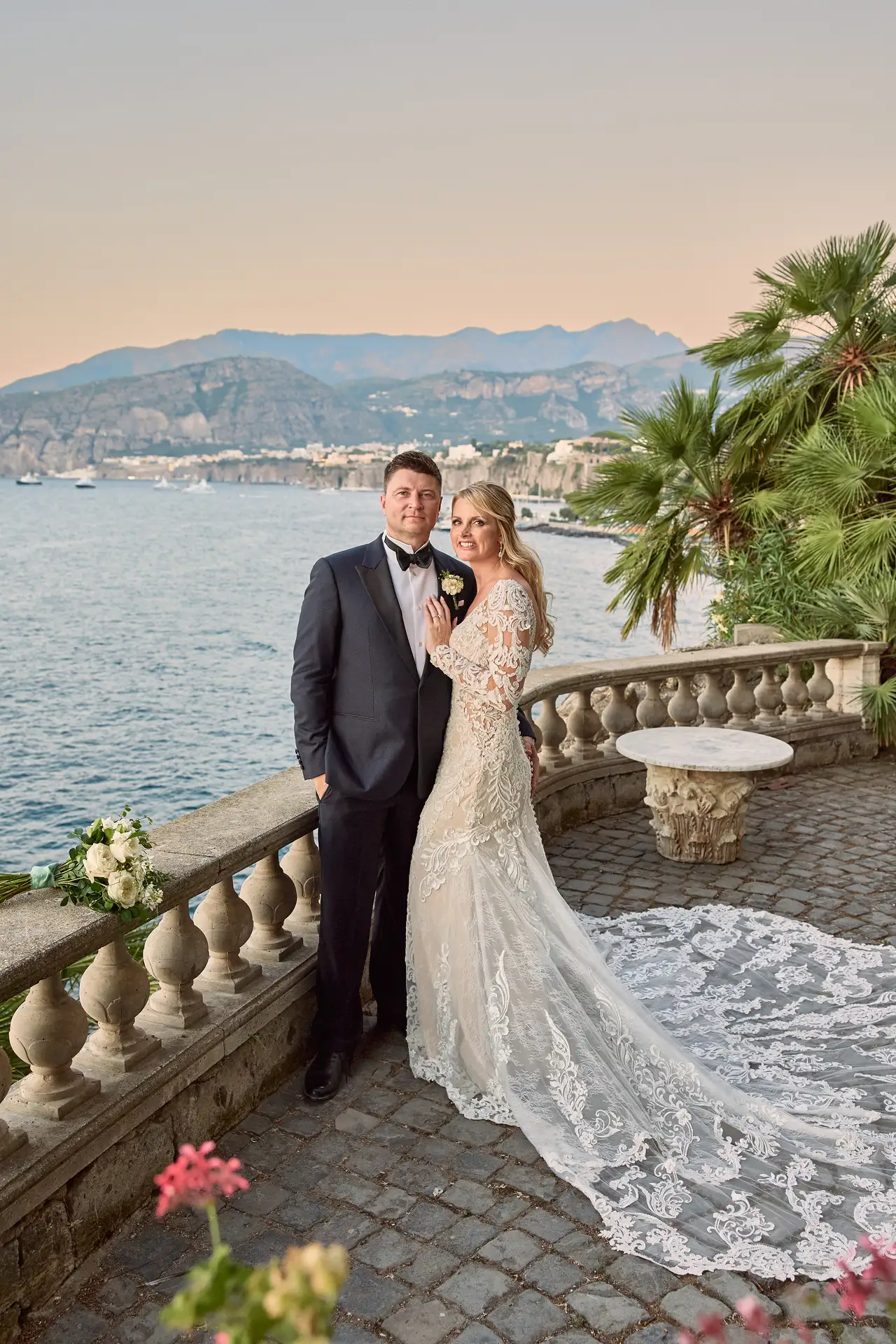 amanda jeff villa astor elopement