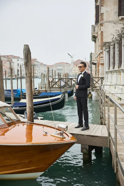 black tie venice elopement kelly fred