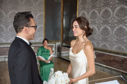 black tie venice elopement kelly fred