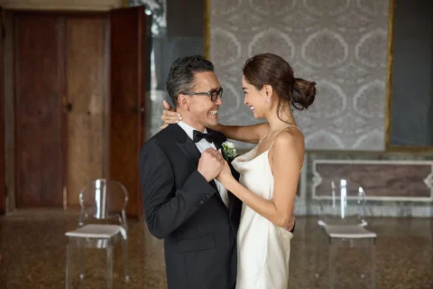 black tie venice elopement kelly fred