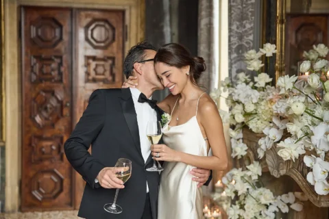 black tie venice elopement kelly fred