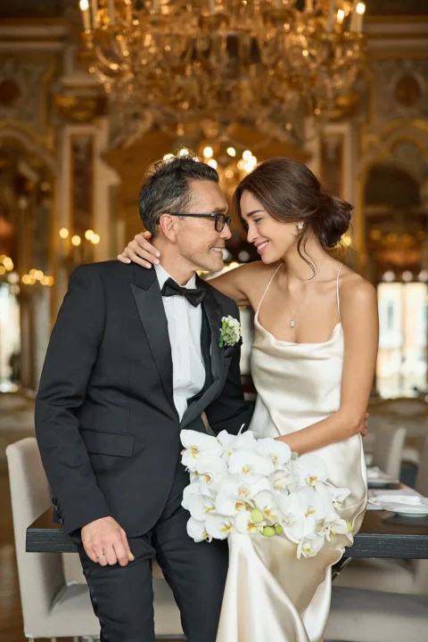 black tie venice elopement kelly fred