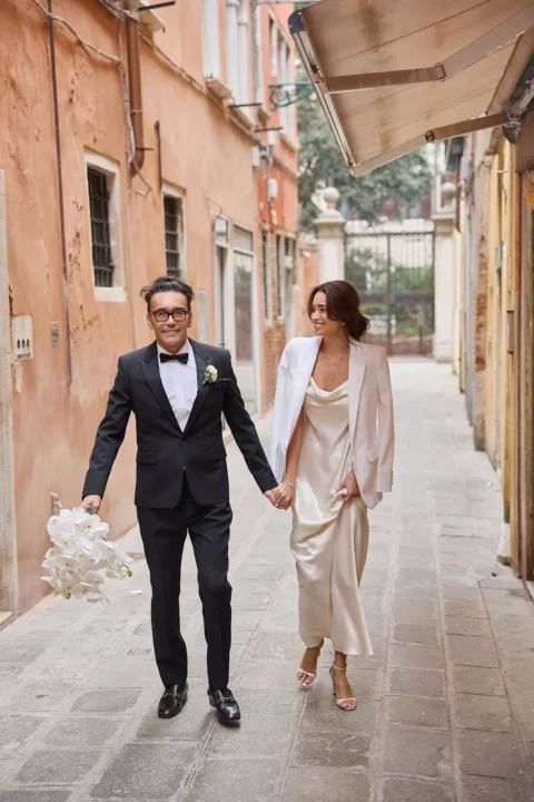 black tie venice elopement kelly fred