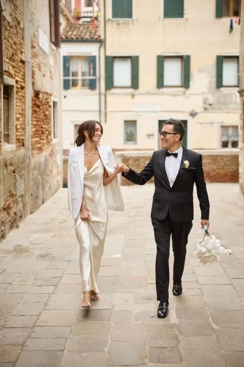 black tie venice elopement kelly fred