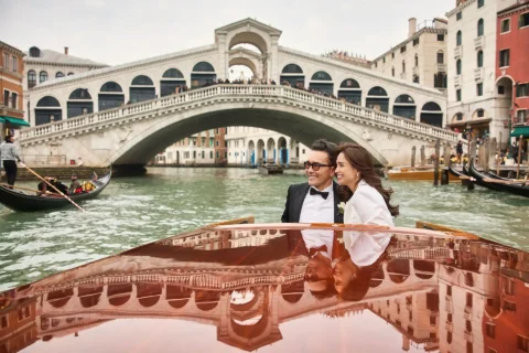 black tie venice elopement kelly fred