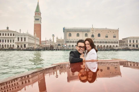 black tie venice elopement kelly fred