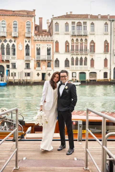 black tie venice elopement kelly fred