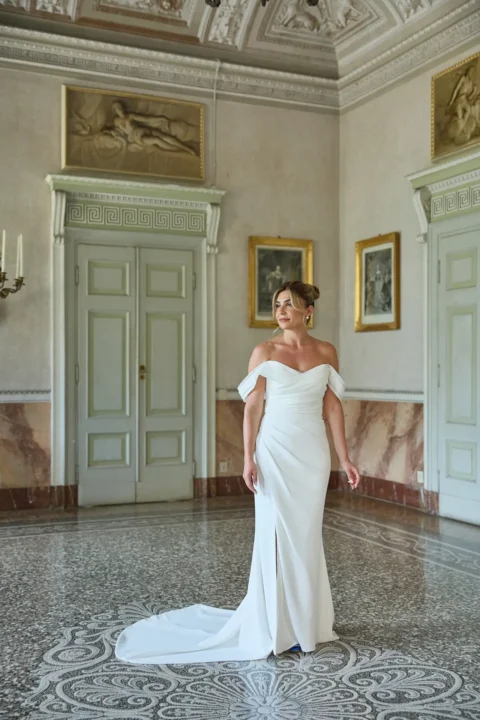 classic lake como elopement melissa eric