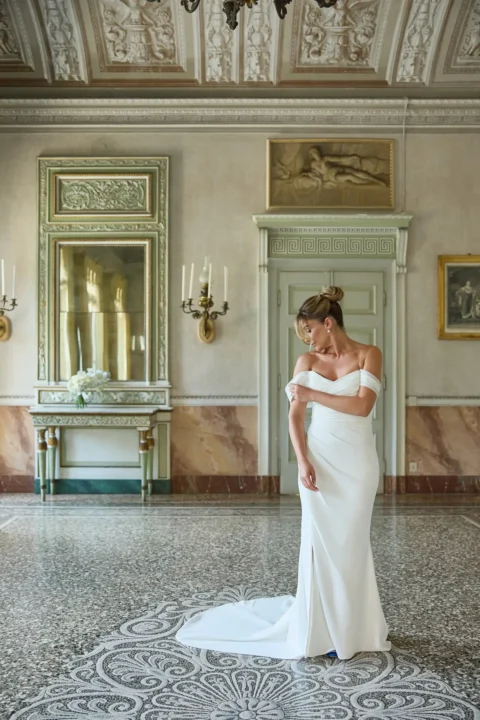 classic lake como elopement melissa eric