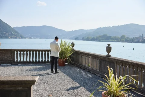 classic lake como elopement melissa eric