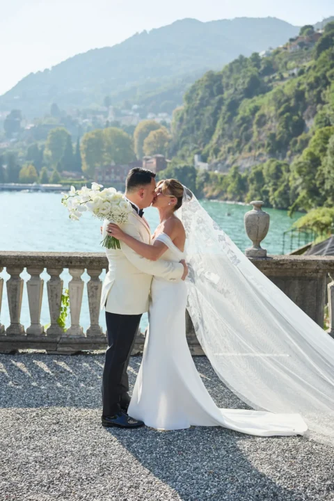 classic lake como elopement melissa eric