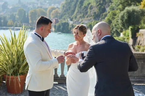 classic lake como elopement melissa eric