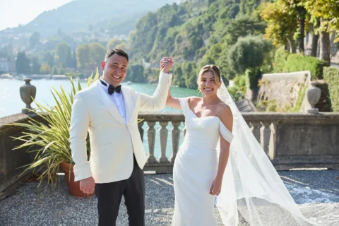 classic lake como elopement melissa eric