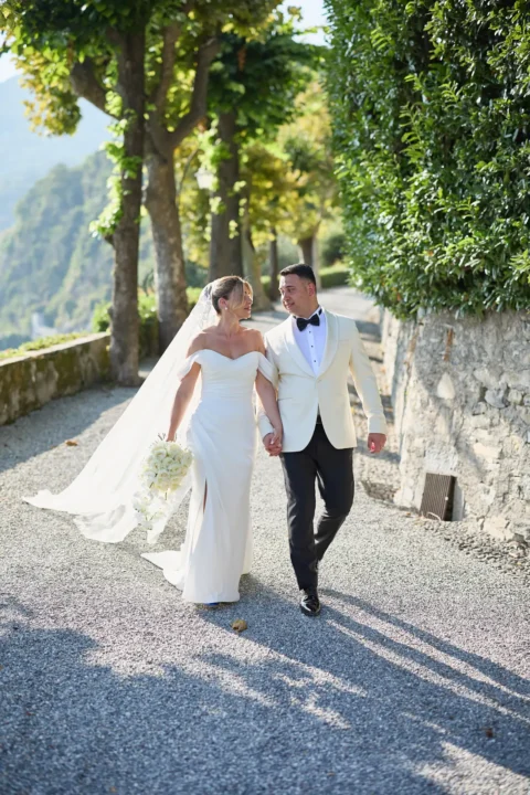classic lake como elopement melissa eric