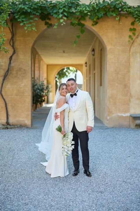 classic lake como elopement melissa eric