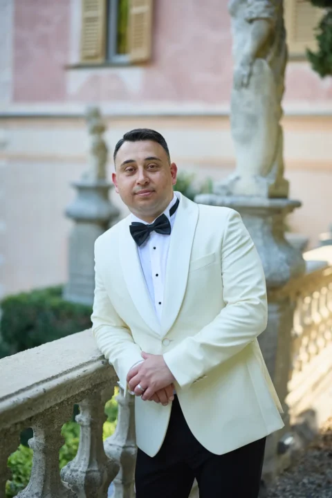 classic lake como elopement melissa eric