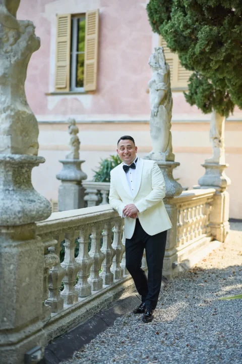 classic lake como elopement melissa eric