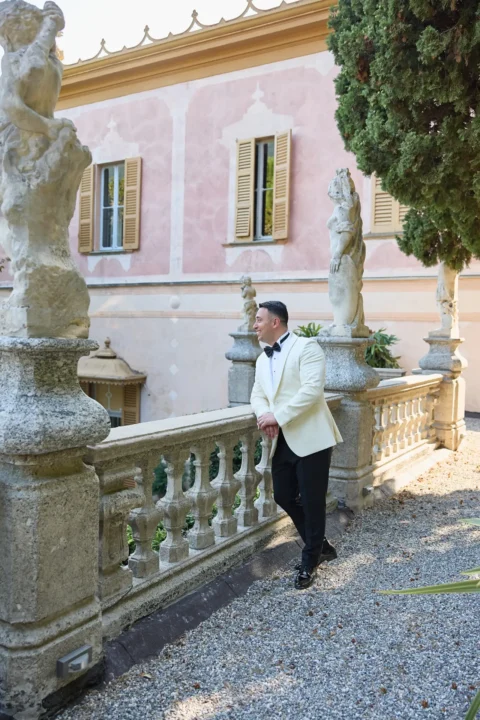 classic lake como elopement melissa eric