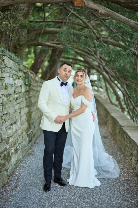 classic lake como elopement melissa eric