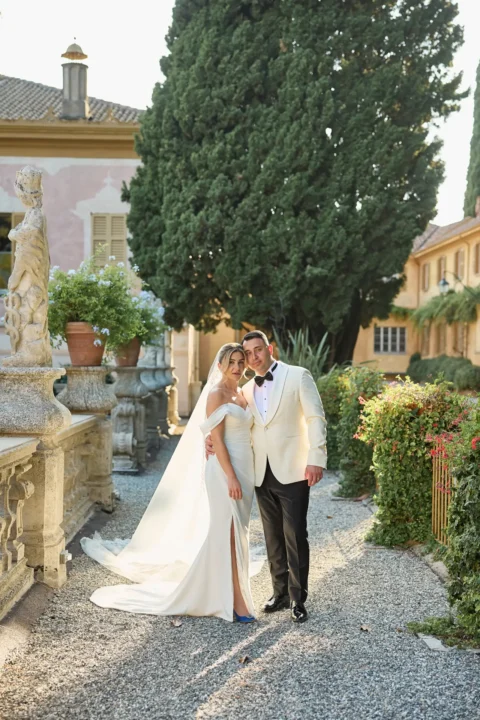 classic lake como elopement melissa eric