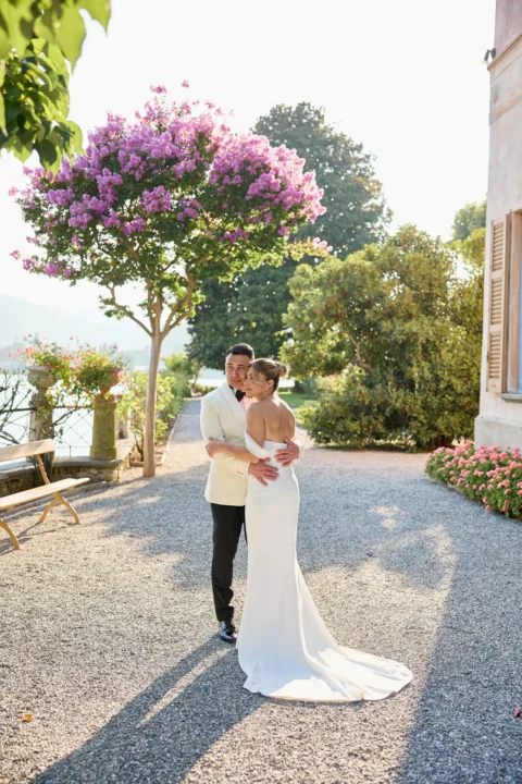 classic lake como elopement melissa eric