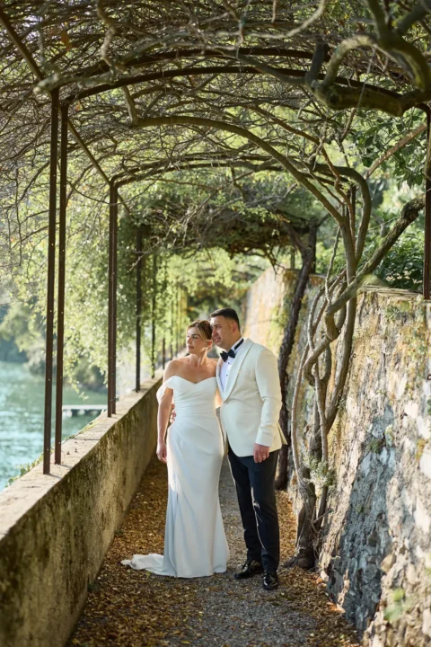 classic lake como elopement melissa eric