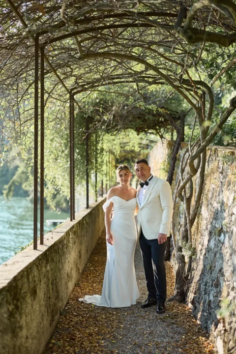 classic lake como elopement melissa eric