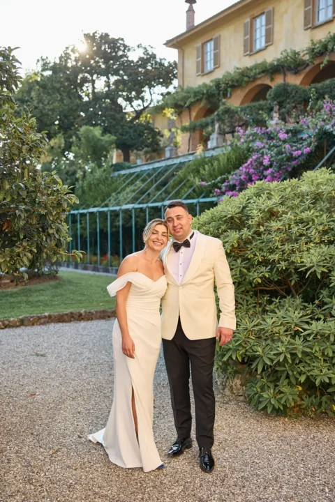 classic lake como elopement melissa eric