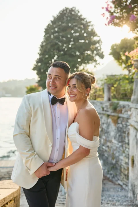 classic lake como elopement melissa eric