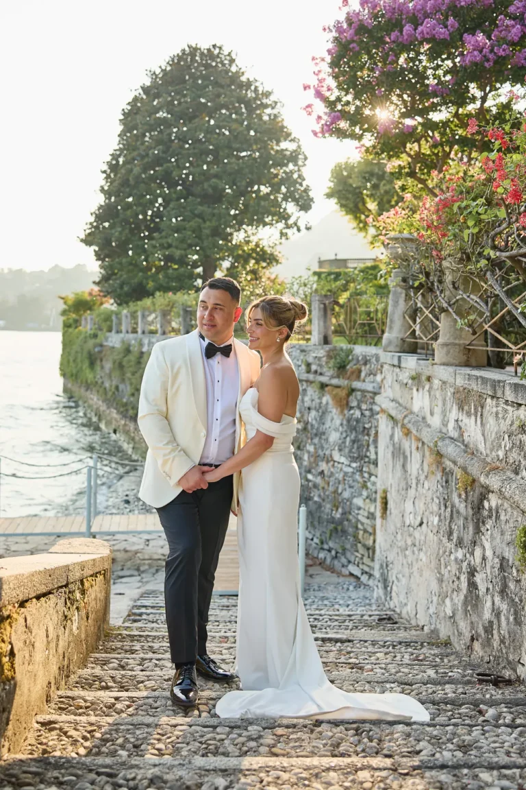 classic lake como elopement melissa eric
