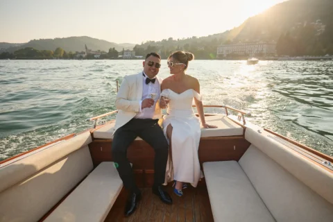 classic lake como elopement melissa eric