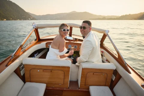 classic lake como elopement melissa eric