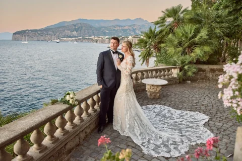 classic sorrento wedding amanda jeff