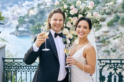 classic stylish positano elopement loran andrew