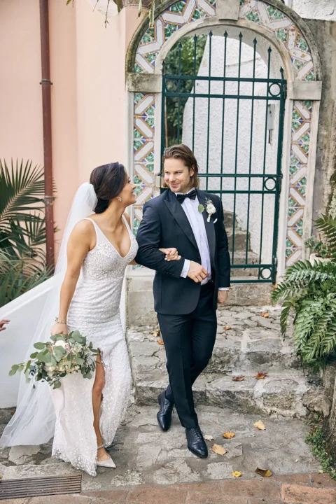 classic stylish positano elopement loran andrew