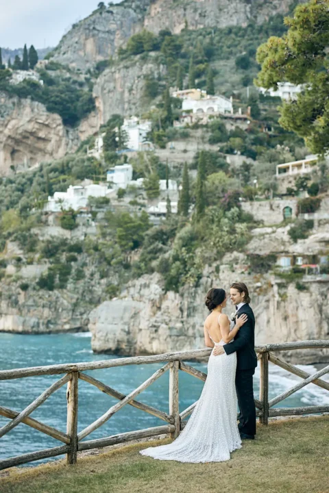 classic stylish positano elopement loran andrew