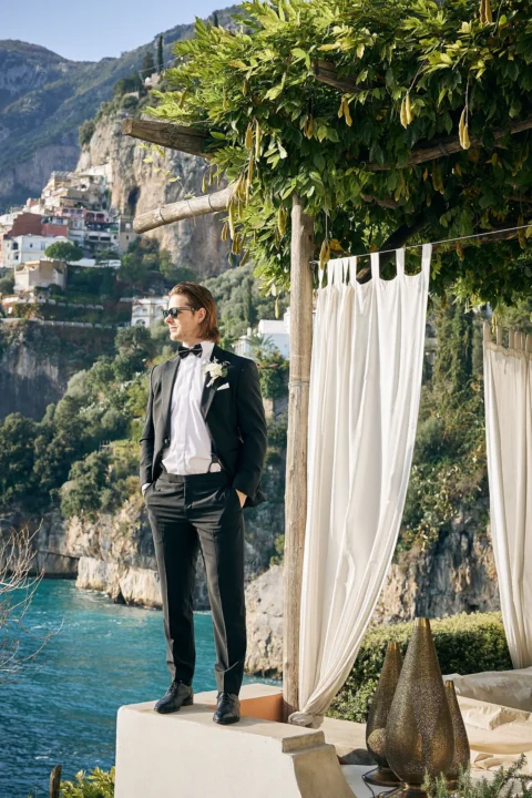 classic stylish positano elopement loran andrew