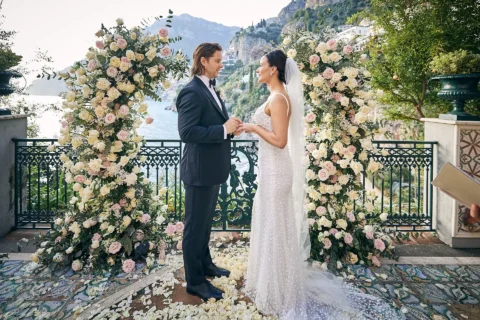 classic stylish positano elopement loran andrew