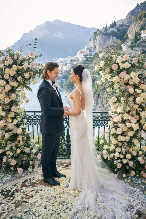 classic stylish positano elopement loran andrew