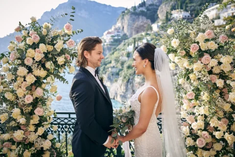 classic stylish positano elopement loran andrew