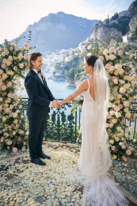 classic stylish positano elopement loran andrew