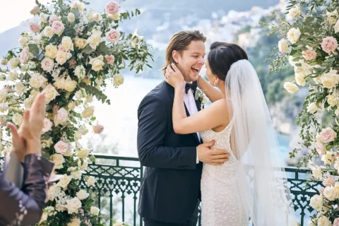 classic stylish positano elopement loran andrew