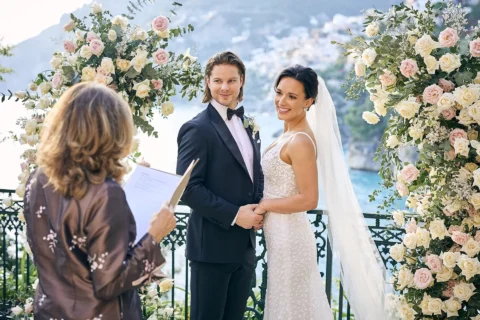 classic stylish positano elopement loran andrew