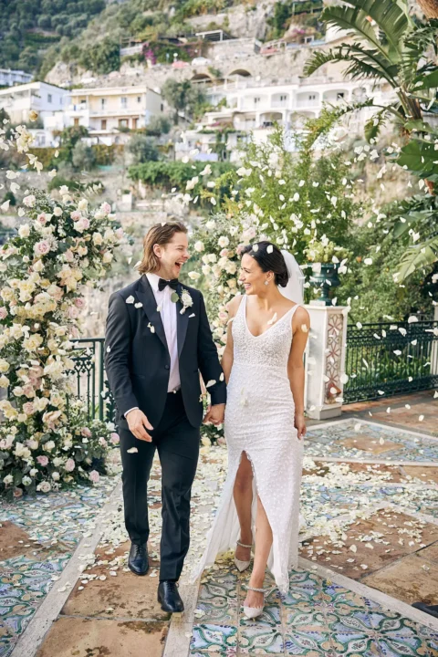 classic stylish positano elopement loran andrew