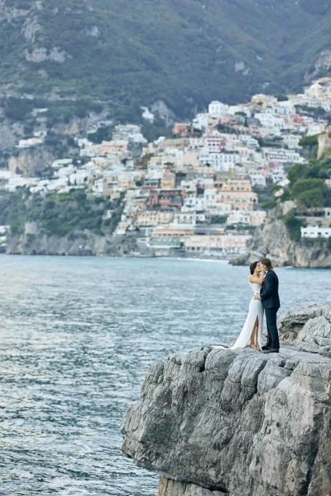 classic stylish positano elopement loran andrew