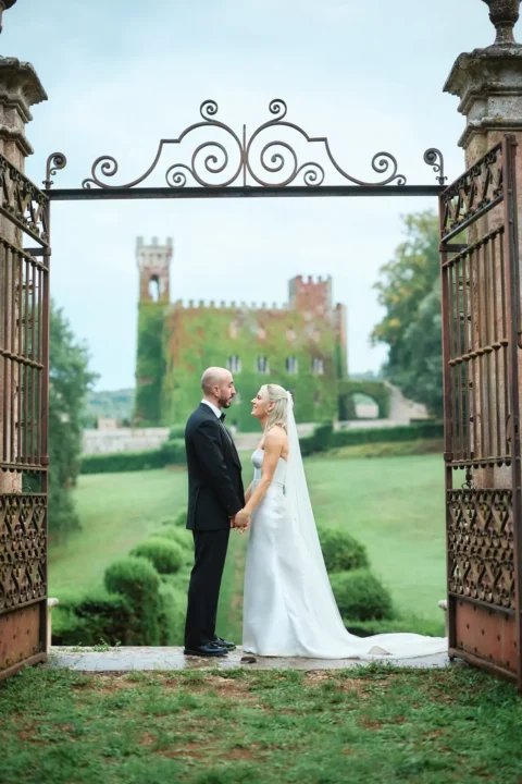 elegant castle elopement billie nick