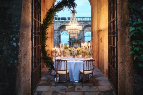 elegant castle elopement billie nick