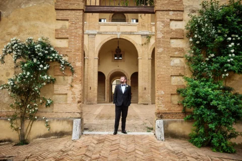 elegant tuscan winery elopement sarah brennan